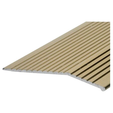 Swivel 2 x 36 in. Fluted Aluminum Carpet Bar, Silver SW3350509